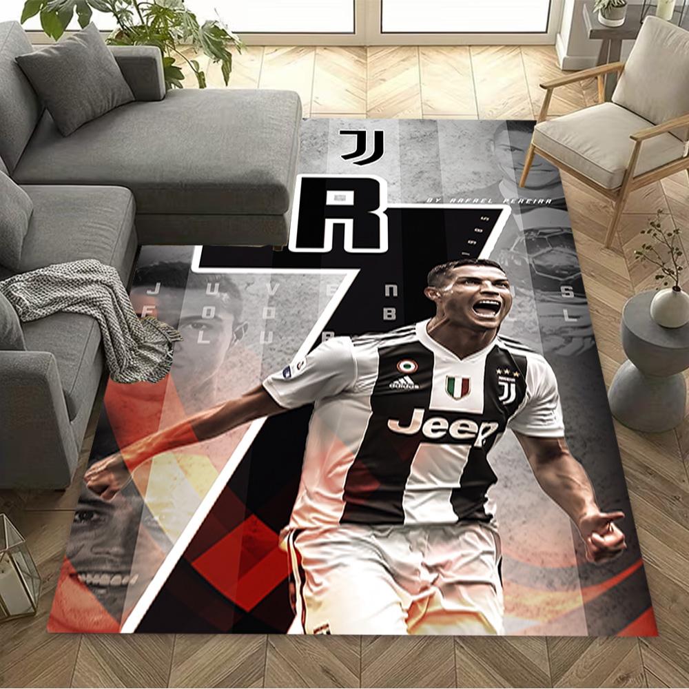 Ronaldo Legacy Continues Area Rug Suitable for Foyer Living Rooms Bedrooms Entryway Antislip Carpet Decorate Offices Best for Christmas