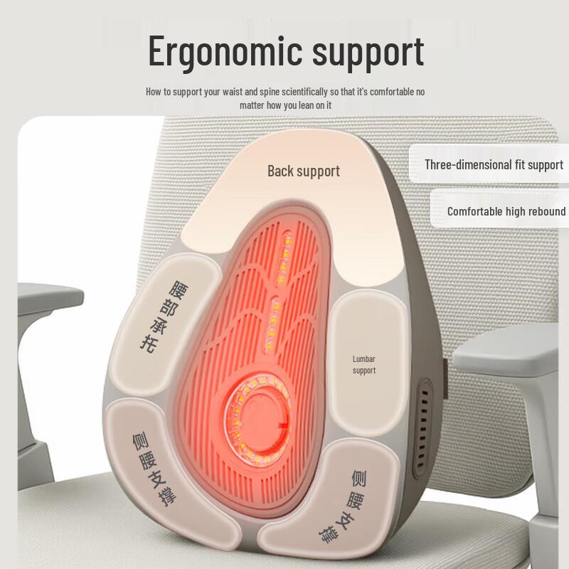 Умная греющая подушка Koaiy Element для спины и поясницы с мокса-терапией