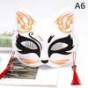 Anime Foxes Mask Japanese Cosplay Rave Hand-Painted Anime Demon Slayer Half Face