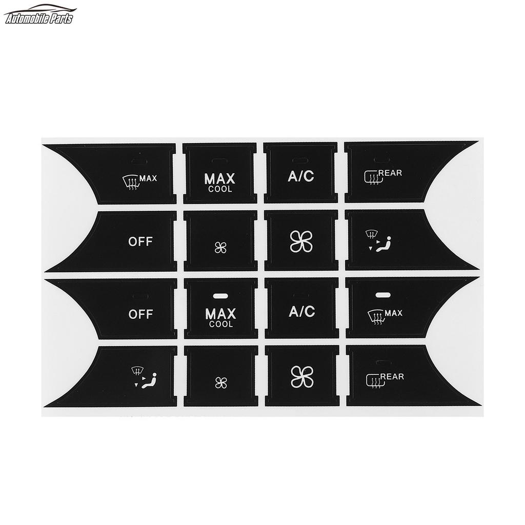 Наклейка для ремонта кнопок автомобиля, матовые черные наклейки, наклейки для Mercedes для Benz GLK350 C Class CLS C218 SLK W172 W204 W207 W212 W218