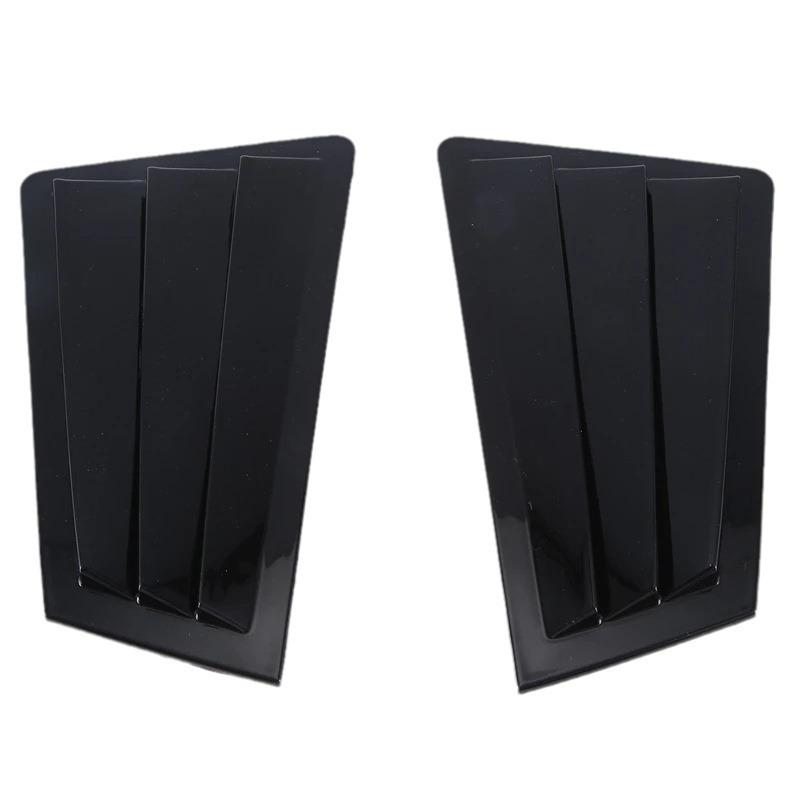 Rear Window Decorative Louvers for 2003-2007 Mazda 3 - Black Triangle Design