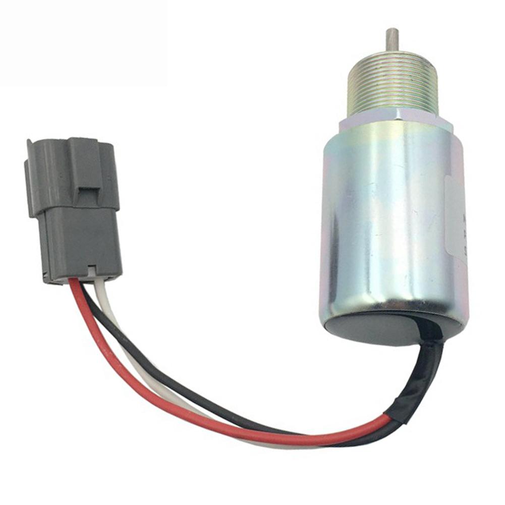Engine Solenoid Valve 12V Solenoid Valve Copper Wire Conductivity Easy Engine Maintenance For Mahindra Max-28 Leakage Protection