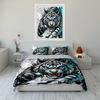 "Fierce Tiger Art Decor Set" Soft Comfortable Duvet Cover Bedding Set Included 1*Duvet Cover & 2*Pillowcases, gift