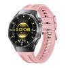 Dual Groove Non-porous Solid Color Silicone Watch Band for Huawei Watch GT6 Pro, Soft Quick Release Adjustable Strap, Fits 5.5-8.7in Wrist, Strap Only