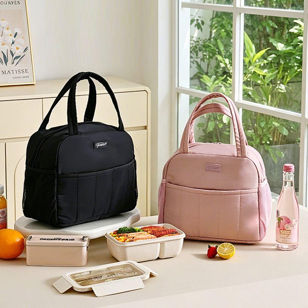 Thickened Lunch Bag Aluminum Foil Cooler Handbag Portable Lunch Box for Students&Office Worker