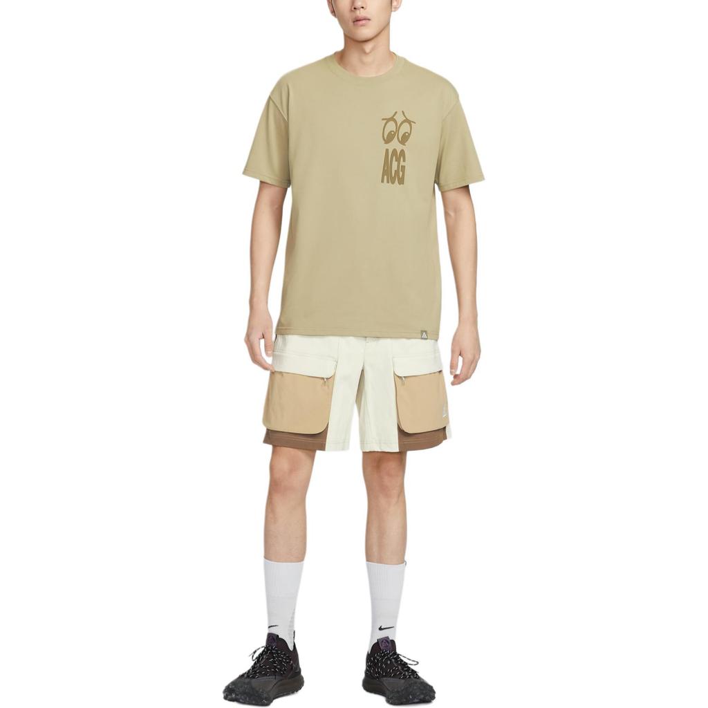 Nike Мужская футболка-пуловер с коротким рукавом Nike Dri-Fit, однотонная, свободного кроя, топ IH1301-276