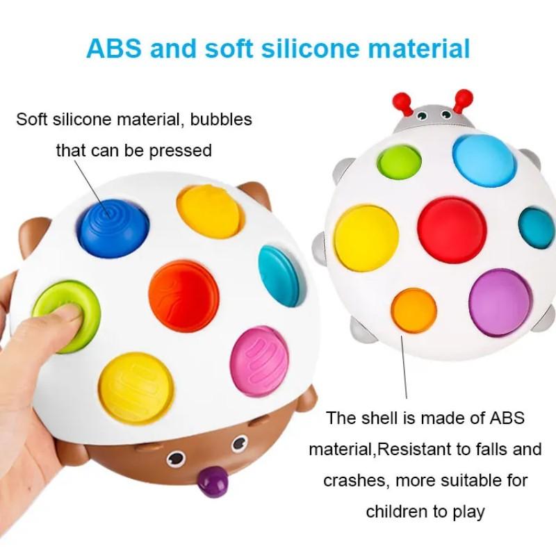 Детский обучающий пресс-ежик, мягкая клавиша для тренировки концентрации, игрушки для раннего образования, координация рук и глаз, маленький ежик