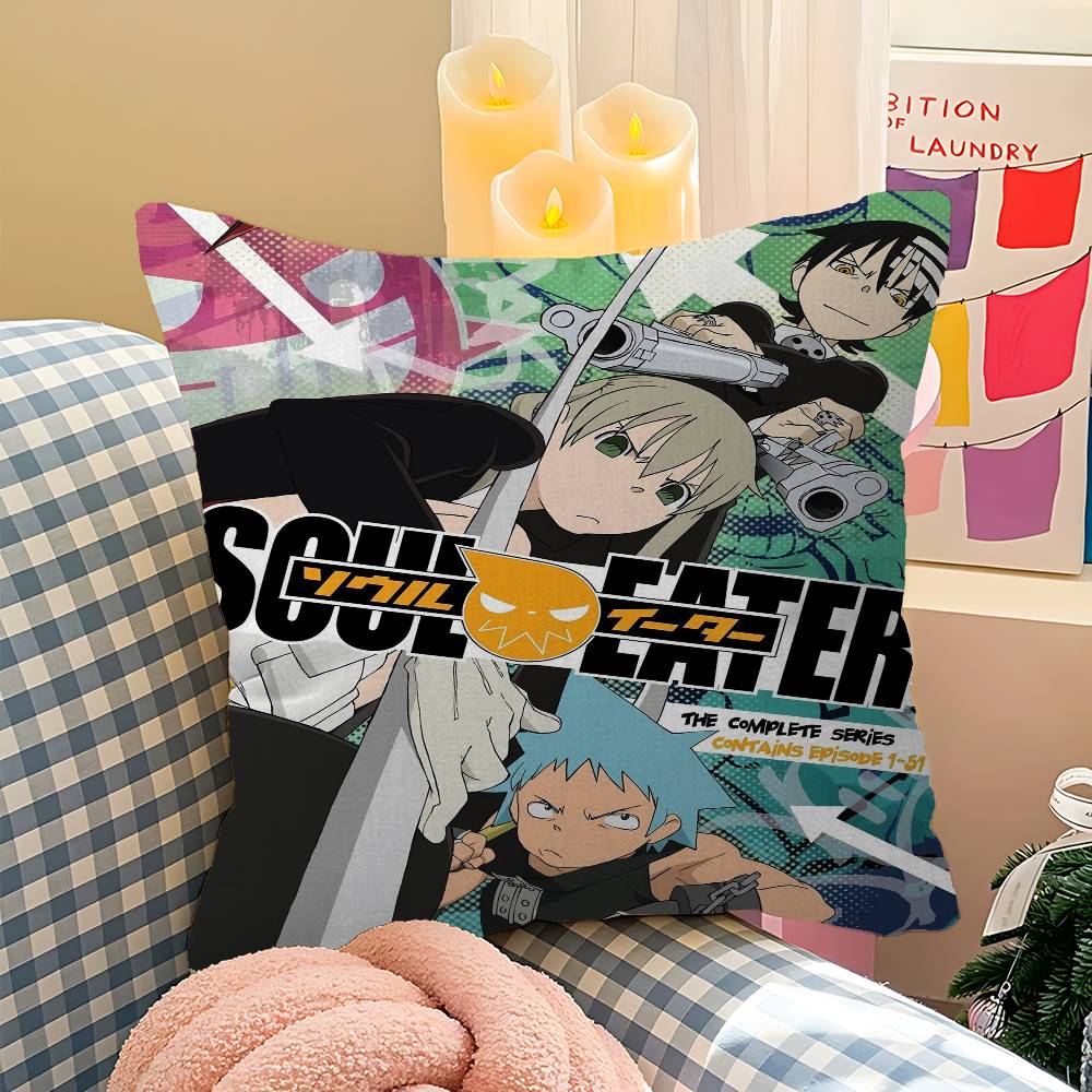 S-Soul Подушка с аниме-персонажем E-Eater Подарок Декор для дома и офиса Подушка для спальни, дивана, автомобиля Чехол для подушки