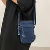 Zipper Sewing Thread Women's Shoulder Bag Women's Crossbody Bag Mobile Phone Bag Selling Design Mini Denim