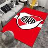 "Red Carpet with Shield Design and CARP Letters Modern Style" Suitable for use as an anti-slip for living room bedroom sofas