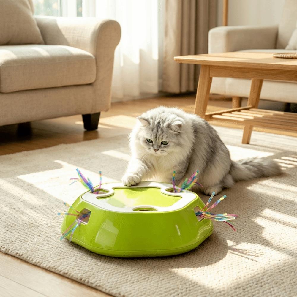 Smart Motion Activated Cat Toy Whack-A-Mole Interactive Cat Toy Indoor