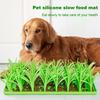 Silicone Grass Mat Slow Feeding Mat Silicone Grass Snuffle Feeding Mat for