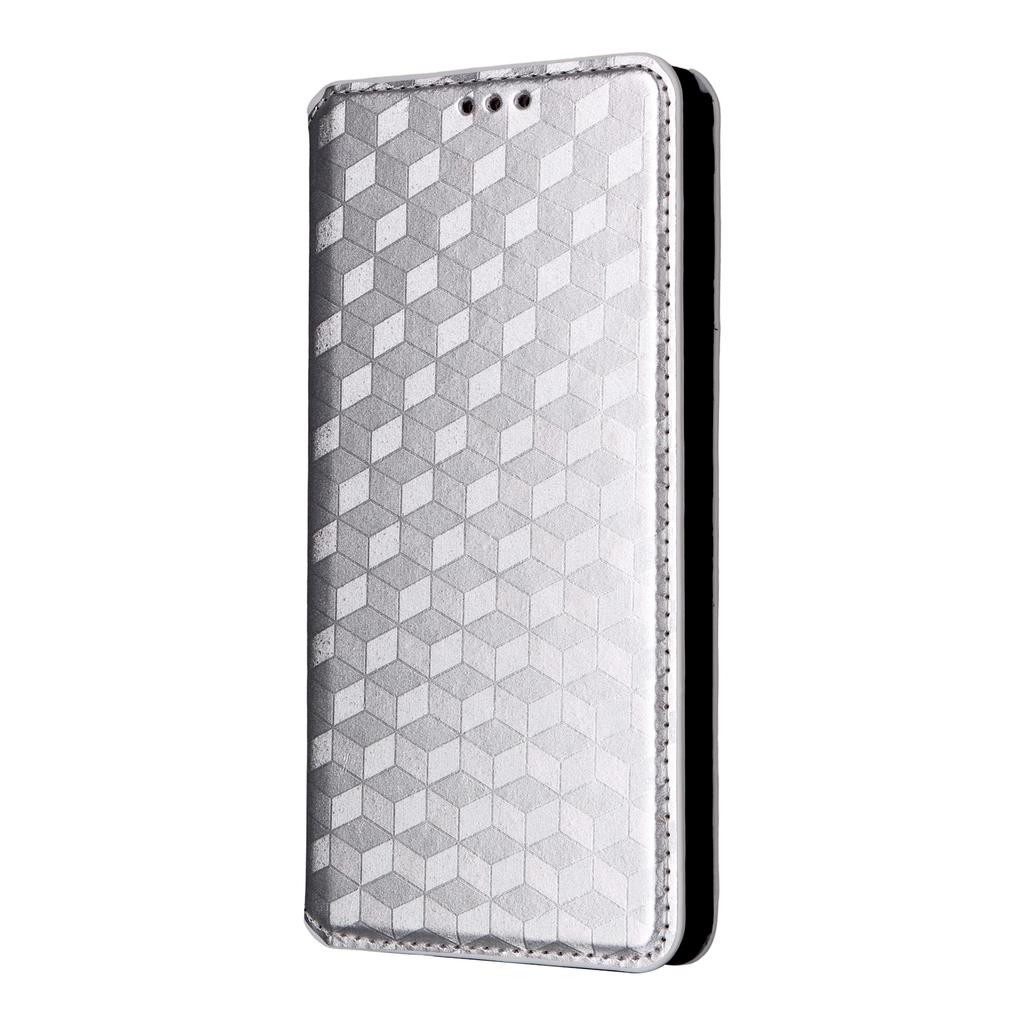 For Honor 400 Lite Case Wallet Rhombus Imprinted Leather Phone Cover