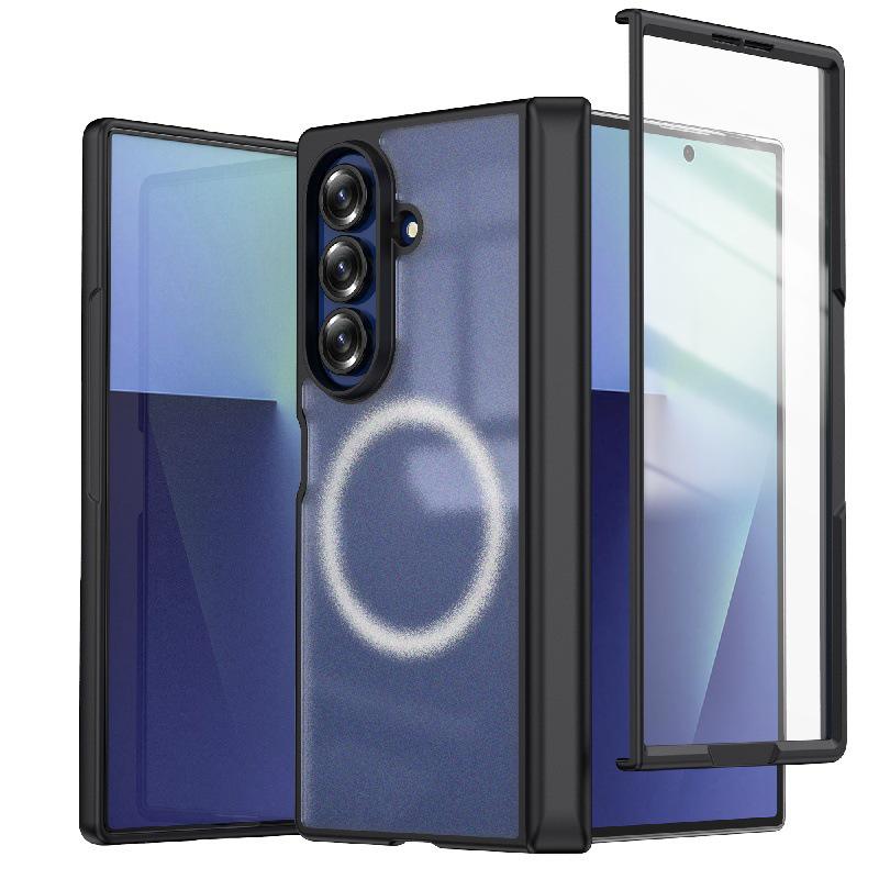 Минималистичный ударопрочный чехол с вращением на 360° для Samsung Z Fold7: Жесткий ПК-чехол с защитой от царапин