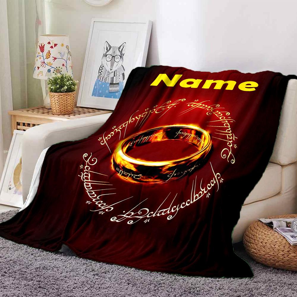 Customiz Name Personality The Fellowship of the Ring Blanket Soft &Warm Sofa Office Bed Travel Lunch Break Blanket, Gift Suitable All Seasons