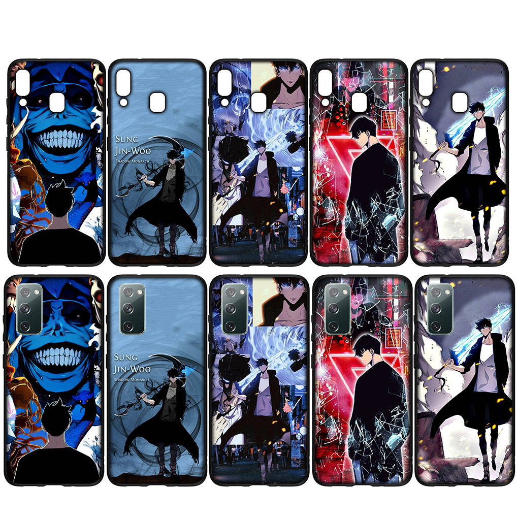 Для iPhone 16 15 Xiaomi Redmi Note 13 12 11 Pro Max X 9 14 Plus XR Samsung Galaxy A15 S24 S23 Huawei OPPO Sung Jinwoo Solo Leveling аниме-чехол для телефона