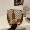 Популярные сумки женские сумки новые модные осенне-зимние широкополосные сумки-мессенджеры клетчатые ретро сумки-ведра