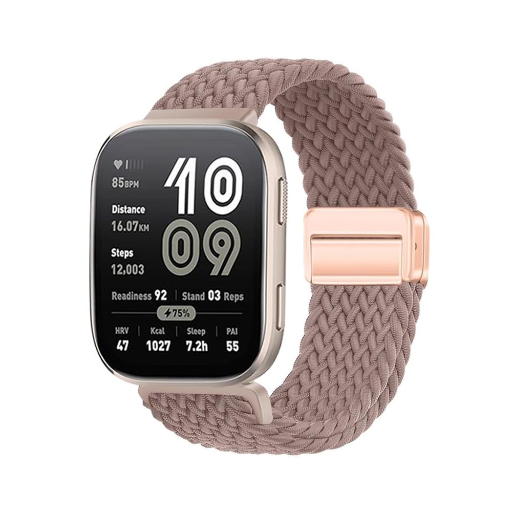 Ремешок для Amazfit bip 6 5 Браслет Плетеный Магнитный Correa amazfit GTR 3 4 Pro GTS 3 4 mini stratos balance 20мм 22мм
