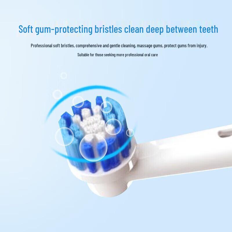 Сменные насадки для электрической зубной щетки Oral-B EB20 Precision Clean, упаковка 4 шт., вилка CN (адаптер в комплекте)
