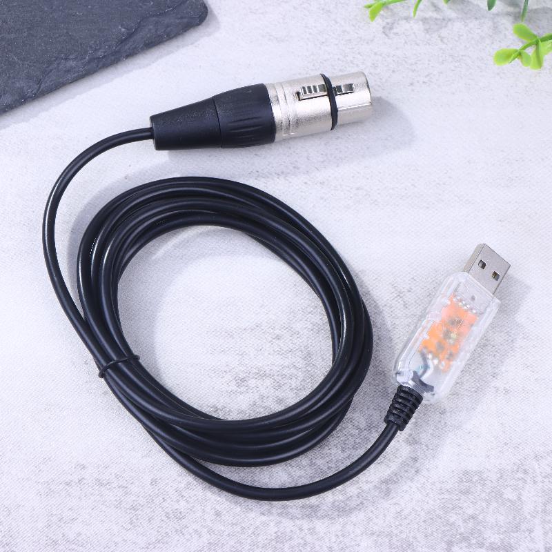 USB-DMX-интерфейс-адаптер Qlc DMX512 Компьютерный ПК Сценический световой контроллер Диммер Для Sgm Dmxking Dmxcontrol Freestyler Кабель
