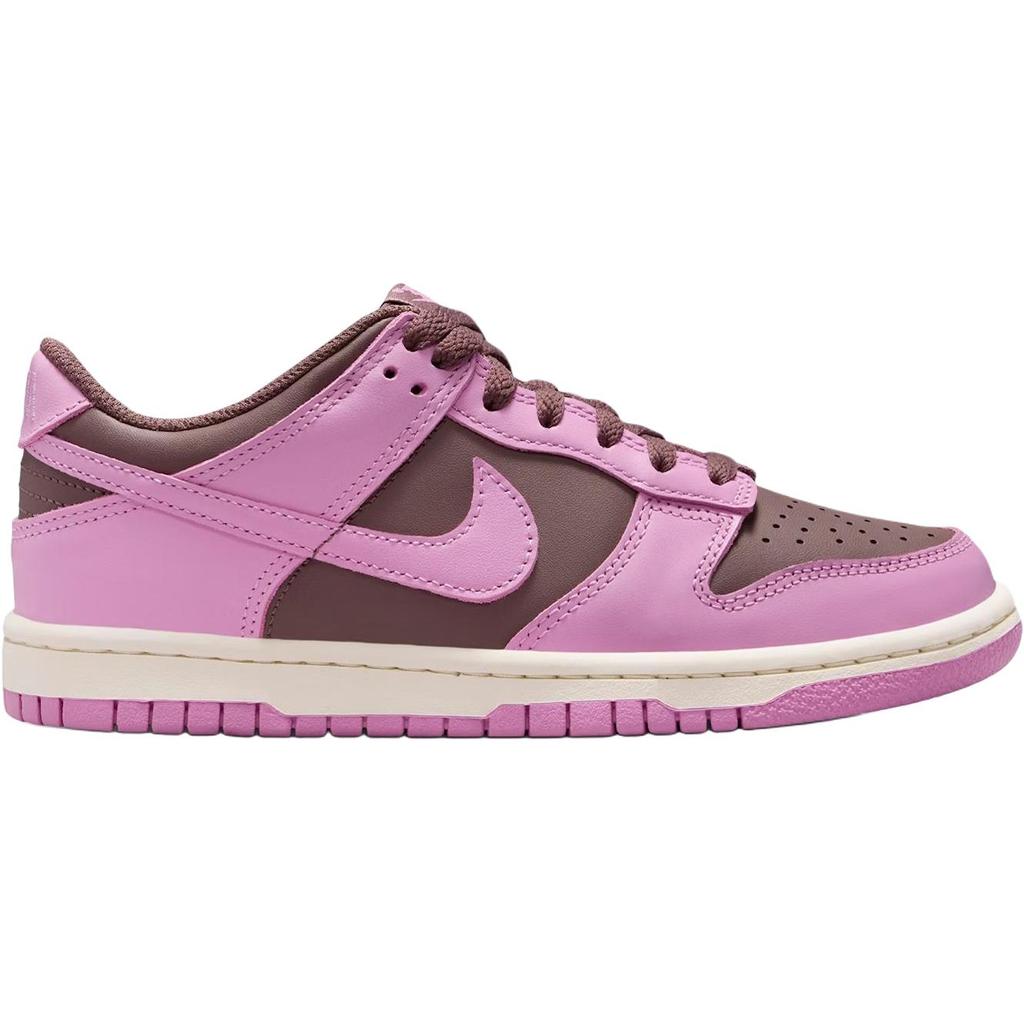 Nike Кроссовки Dunk Low для детей, скейтбординг, розово-коричневые, унисекс, FB9109-500