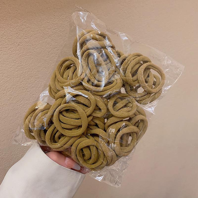 Высокоэластичные однотонные резинки для волос для женщин – прочные, стильные резинки для хвостиков