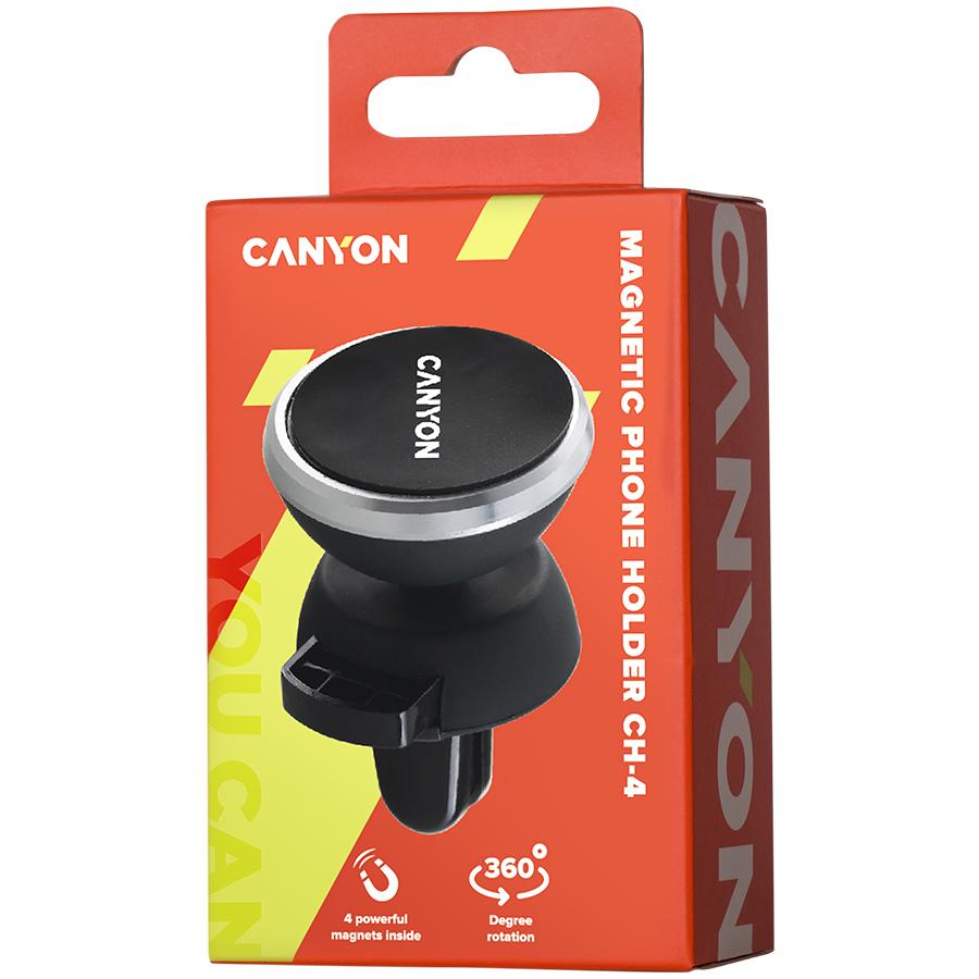 Canyon Uchywyt Na Telefon Ch-4 Vent Magnetyczny Czarny