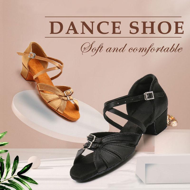 30-41Size Latin Dance Shoes Girls Child Women Salsa Tango Ballroom Dance Shoes Soft Bottom Heeled 3.5CM