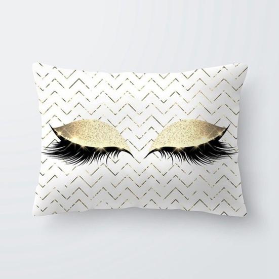 Eyes Eyelash Shadow Pillow Cover Cushion Case Home Car Sofa Bedroom Hotel Decor
