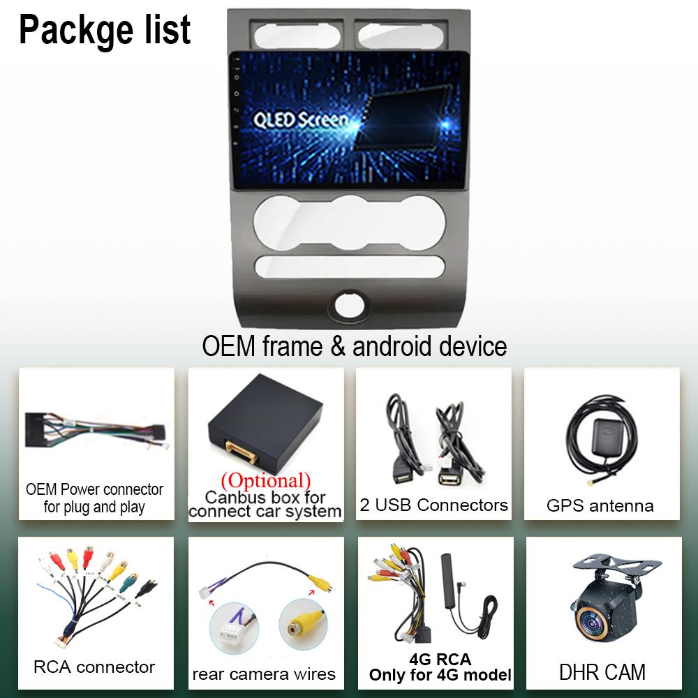 Car Android 14 For Ford Expedition 2006-2010 Auto Stereo Touch QLED Radio Multimedia Video Player GPS IPS Carplay No 2 Din DSP