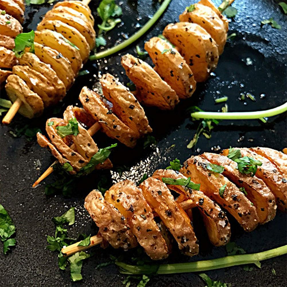 Картофельный спиральный резак для чипсов, овощерезка из нержавеющей стали, кухонные инструменты