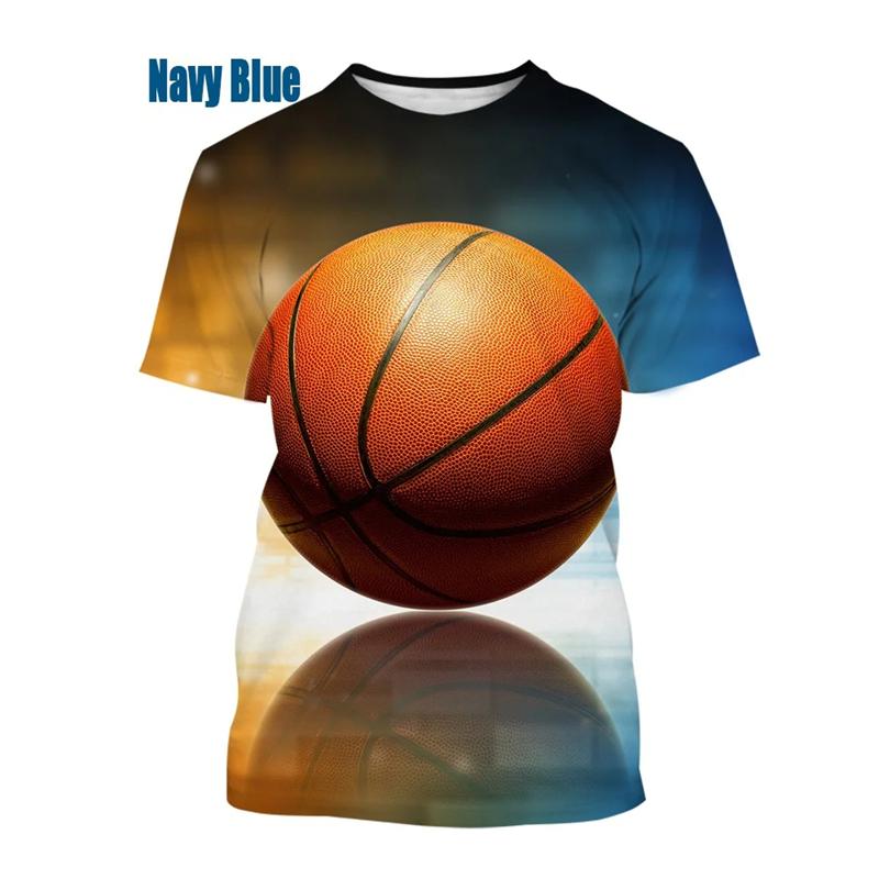 Paint Splatter Basketball T-Shirt Men Women 3D Print Graphic Tee Summer Outdoor Sports Quick-Drying Casual Fashion Streetwear