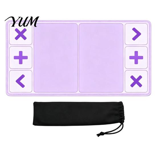 Fidget Toy Trading Pad Board Mat with Storage Bag, 12x24 Inch Portable Pad, Playmat Divided Zones for Swap Card Social Party Game Supplies