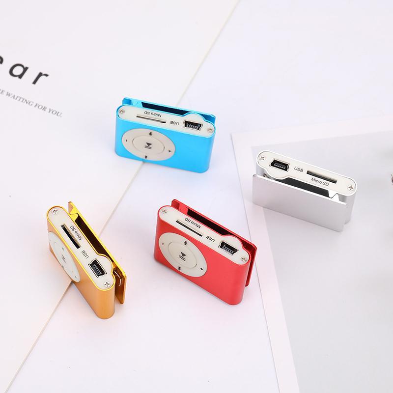 3,5 мм USB2.0 Мини MP3-плеер с зажимом Поддержка карты памяти Простой без дисплея Экран