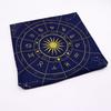 2x Tarot Reading Cloth Zodiac Wheel Navy Gold 75x75cm