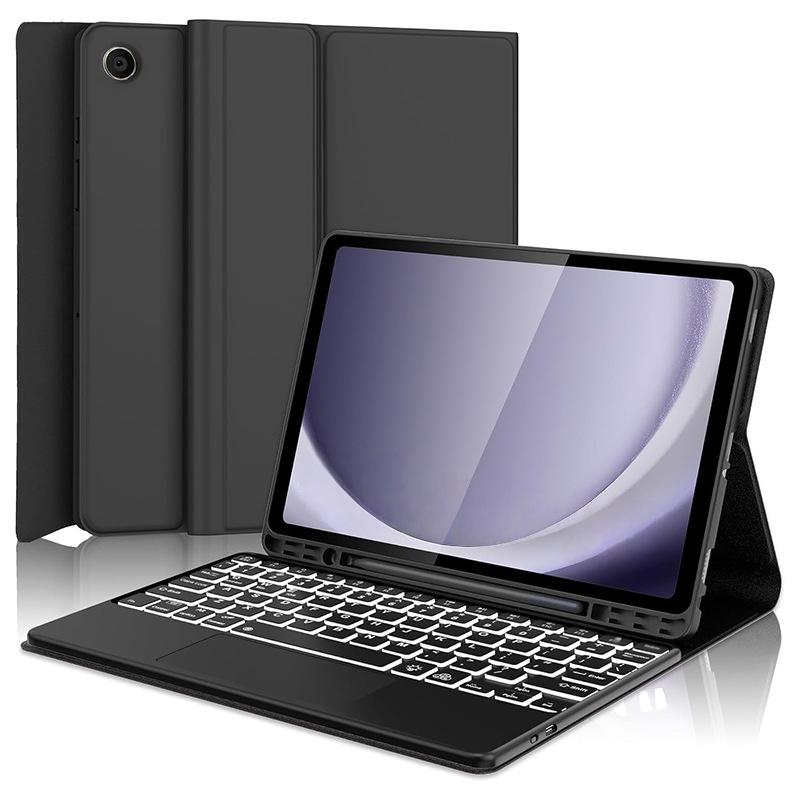 11-inch Samsung Tablet A9+ Protective Case with Backlit Bluetooth Keyboard, Touch Charging, and Pen Slot