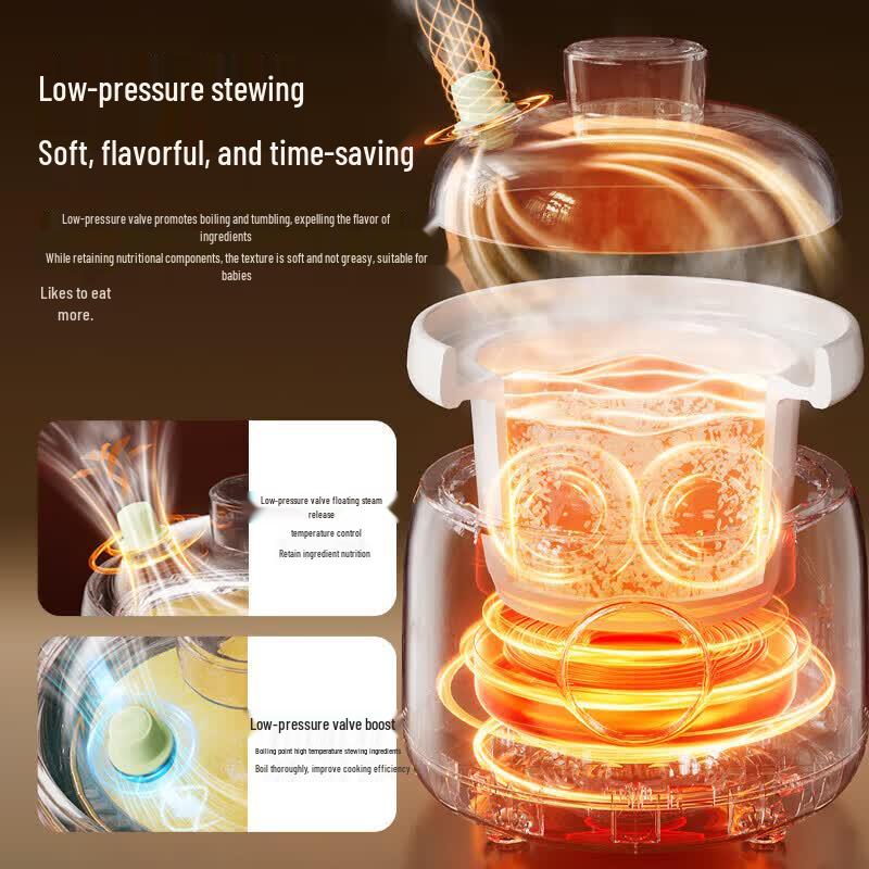 Bear Multi-function Baby Food Cooker & Porridge Maker CN plug (adapter included)