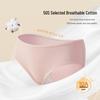 Qisefang Women's Antibacterial Cotton Seamless Mid-Waist Briefs - 3 Pack
