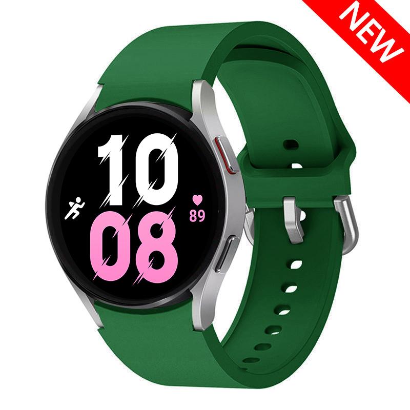 Оригинальный ремешок для Samsung Galaxy Watch 4/5/6 classic 47мм 43мм 44мм 40мм Силиконовый браслет без зазоров для Galaxy Watch 5 pro 45мм