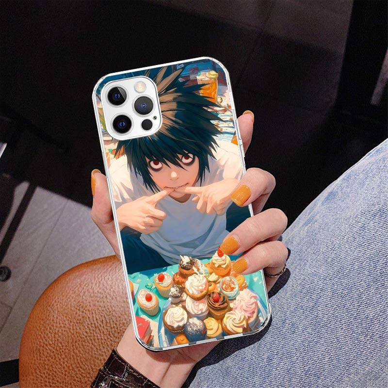 Чехол для телефона N-Note D-Death L Lawliet Для iPhone 17 Air 16 Pro Max 16E 15 + 14 Plus 11 12 13 Mini 7 8 SE Подарок Чехол с принтом Fundas