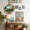 30cm Diameter Glass Wall Clock that Perfectly Marries Function with Decorative Form