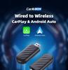 Беспроводной адаптер CarPlay 2 в 1 для Apple iPhone Android, проводной для беспроводного Carplay AI Box, подключение USB Type C, автомобильный донгл