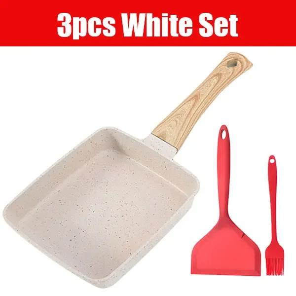 Nonstick Tamagoyaki Egg Frying Pan Japanese Omelette Pan Non-Stick Coating Pancake Egg Pan Steak Pan Breakfast Kitchen Cookware