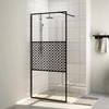 VidaXL Shower Wall with Glass Bathtub Partition Bathroom Accessory Shower Partition Home Interior ESG 151029