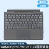 Магнитная Bluetooth-клавиатура с RGB-подсветкой для Surface Pro 8 9 10 11 X, тонкий защитный чехол, переключатель сбоку