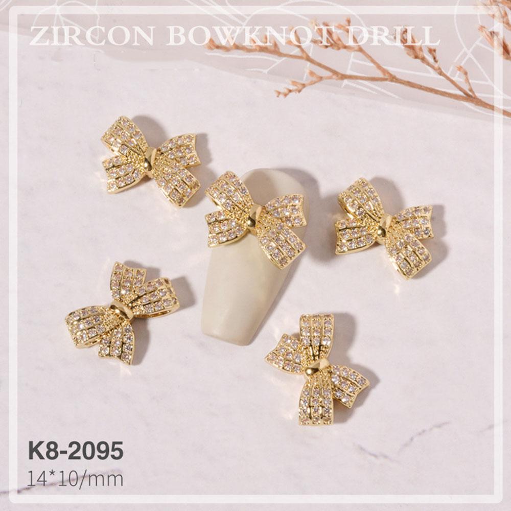 Украшения Роскошные DIY Украшения для нейл-арта Стразы для ногтей Аксессуары для маникюра Бантики Ювелирные изделия