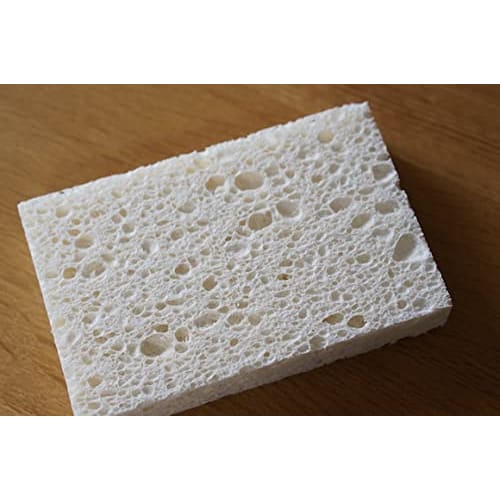 Кухонные целлюлозные губки Nihon Insole Kogyo, Сделано в Японии, Впитывающие, Быстросохнущие, для мытья посуды, Белые, Набор из 12 штук