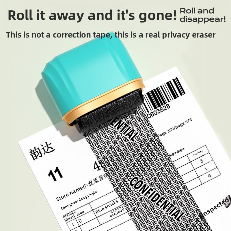 3 Colors Portable Privacy Roller Stamp – Identity Protection & Confidential Data Guard for Theft Prevention