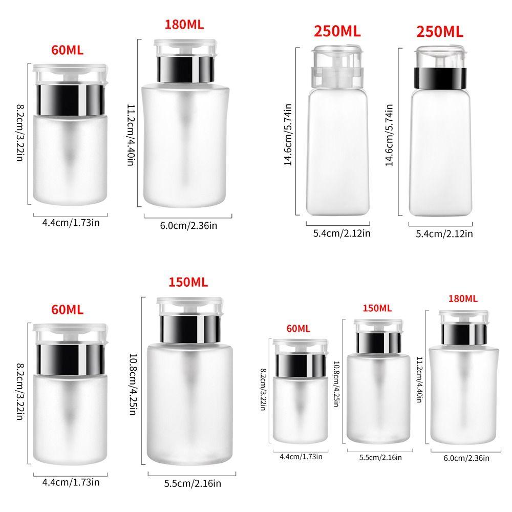 Пластиковый флакон для ногтей, непроливающийся, пустой, с помповым дозатором, многоразовый контейнер, инструменты для маникюра