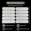 10pcs Reflective Stickers High-Visibility Safety Decals Waterproof Self Adhesive Stickers for Electric Bike Bicycle Motorcycle
